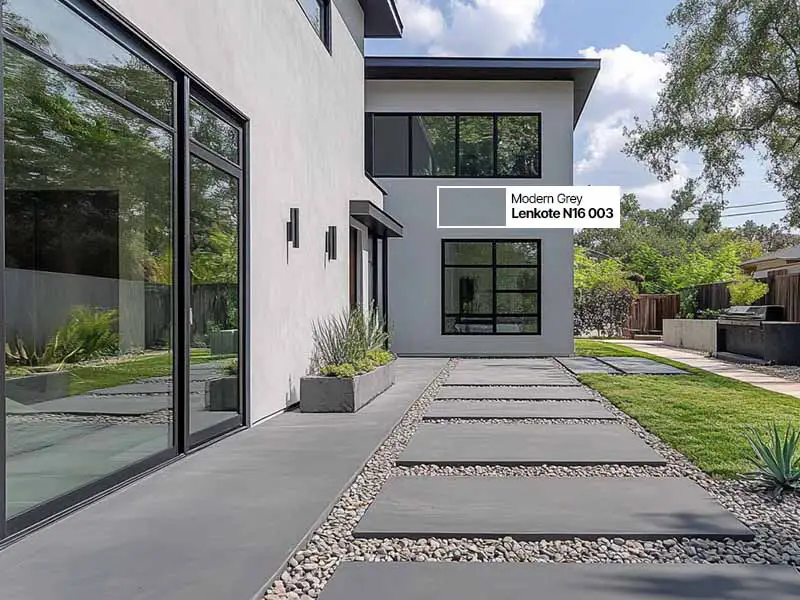 Desain Rumah Modern dengan Cat Slate Grey