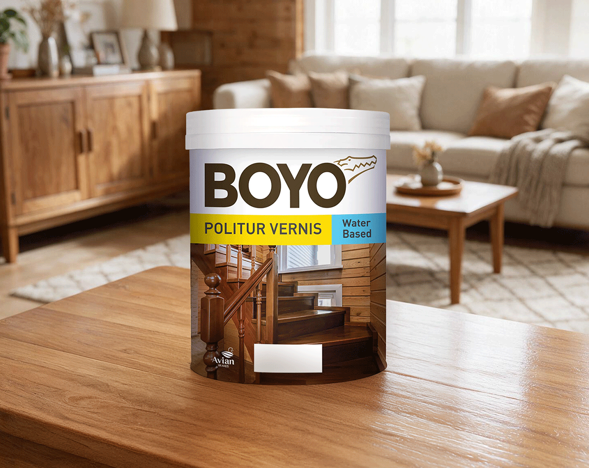 Produk Boyo Politur Vernis